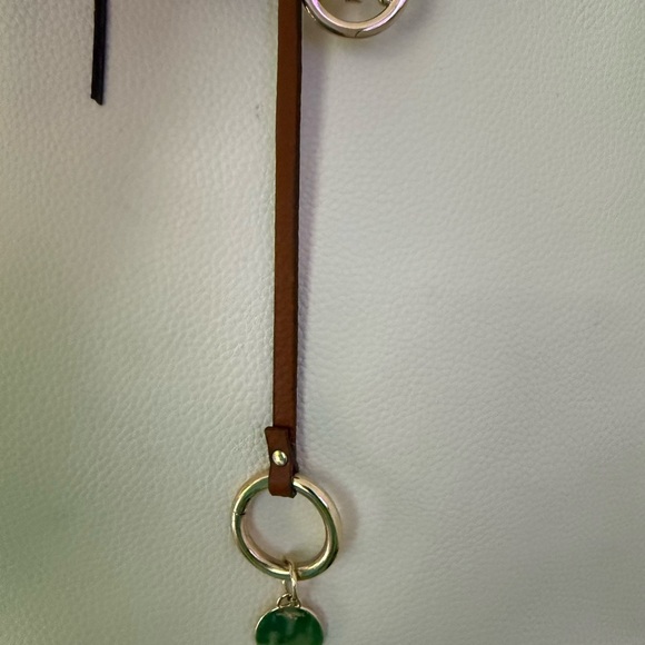 Anne Klein Cream and Brown Tote Bag with Structured Design - Picture 5 of 6